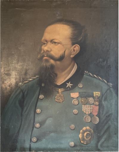 19th C Portrait of Military Officer