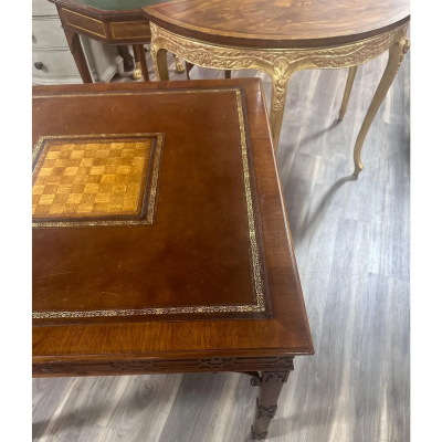 19th C Style Chippendale Mahogany Game Table