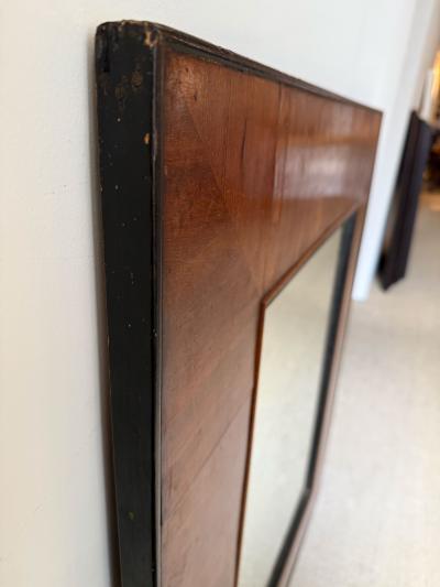 19th CENTURY WOOD FRAMED MIRROR