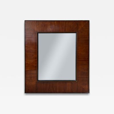 19th CENTURY WOOD FRAMED MIRROR
