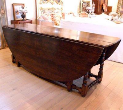 19th Cent Gate Leg Oval Table