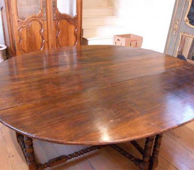 19th Cent Gate Leg Oval Table