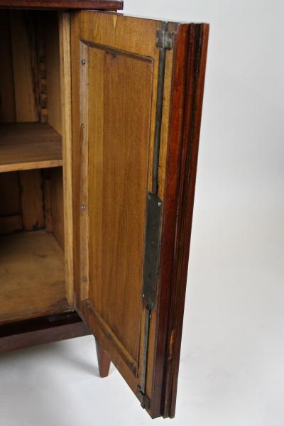 19th Cent Mahogany Empire Commode Half Cabinet Gilt Caryatids DE ca 1815