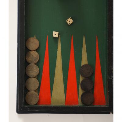 19th Century American Backgammon Board