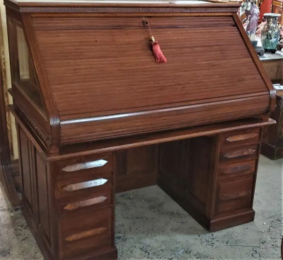 19th Century American Cutler Sons Model 1 Roll Top Desk