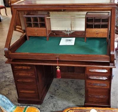 19th Century American Cutler Sons Model 1 Roll Top Desk