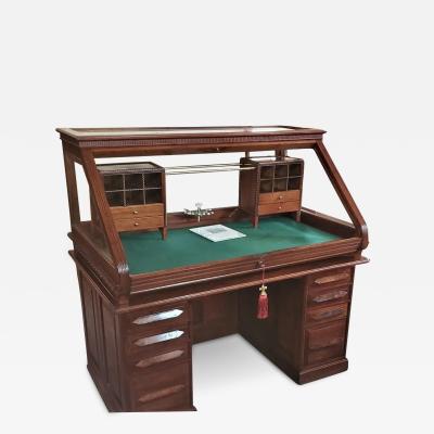 19th Century American Cutler Sons Model 1 Roll Top Desk