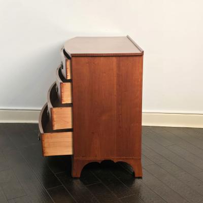 19th Century American Inlaid Bowfront Chest of Drawers
