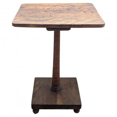 19th Century American Walnut Pedestal Table