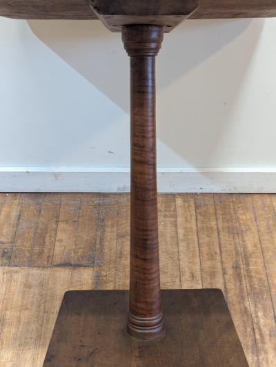 19th Century American Walnut Pedestal Table