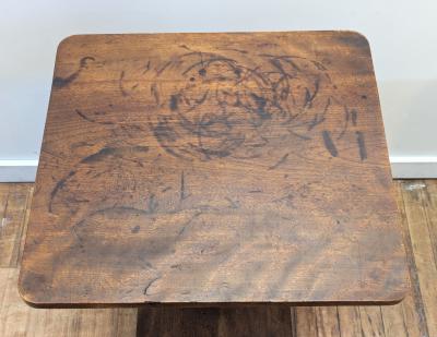 19th Century American Walnut Pedestal Table