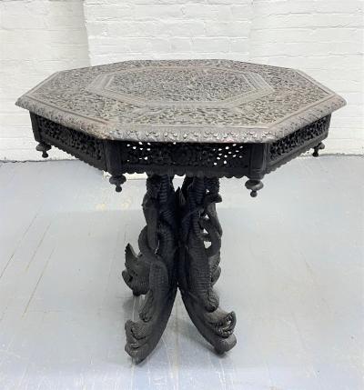19th Century Anglo Indian Carved Side Table
