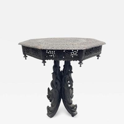 19th Century Anglo Indian Carved Side Table