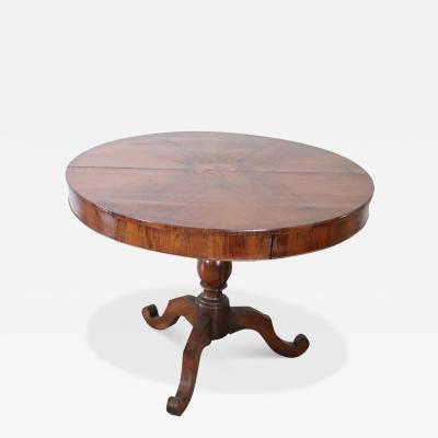 19th Century Antique Round Centre Table in Walnut
