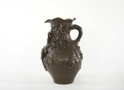 19th Century Art Nouveau Style Bronze Vase