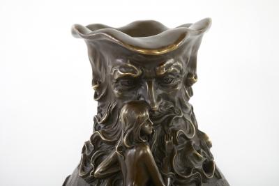 19th Century Art Nouveau Style Bronze Vase