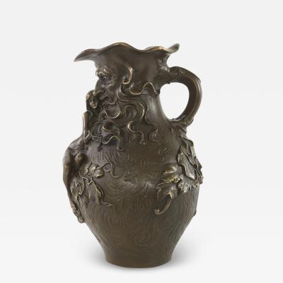 19th Century Art Nouveau Style Bronze Vase