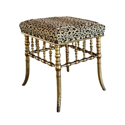 19th Century Bamboo Style Wood Bench