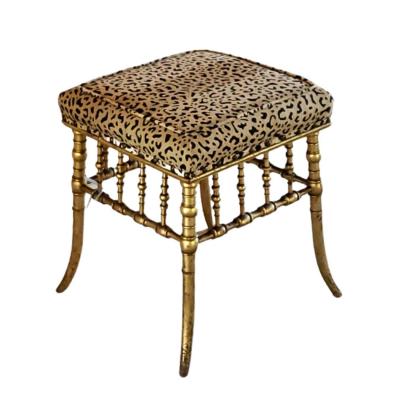 19th Century Bamboo Style Wood Bench