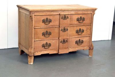 19th Century Belgian Hand Carved Oak Commode