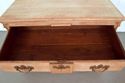 19th Century Belgian Hand Carved Oak Commode
