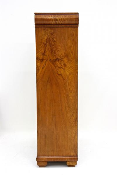 19th Century Biedemeier Cabinets Pair Ashwood with Inlay Works CZ ca 1860