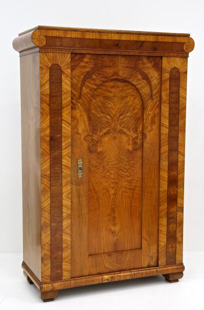 19th Century Biedemeier Cabinets Pair Ashwood with Inlay Works CZ ca 1860