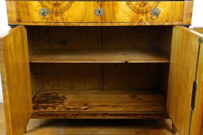 19th Century Biedemeier Nutwood Commode Trumeau Austria circa 1825