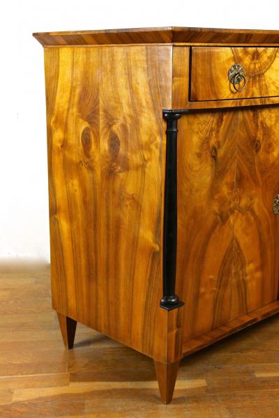 19th Century Biedemeier Nutwood Trumeau Commode Austria circa 1825