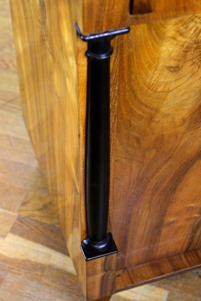 19th Century Biedemeier Nutwood Trumeau Commode Austria circa 1825