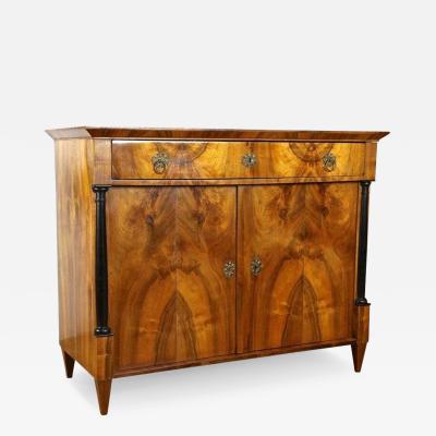 19th Century Biedemeier Nutwood Trumeau Commode Austria circa 1825