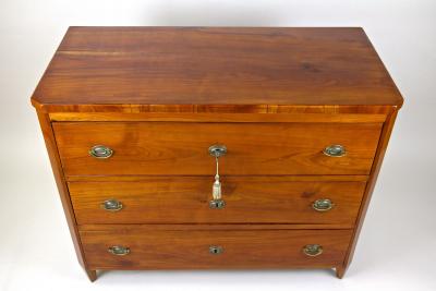 19th Century Biedermeier Cherrywood Chest Of Drawers Austria circa 1830