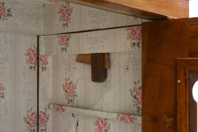 19th Century Biedermeier Cherrywood Vitrine Display Cabinet Austria ca 1840