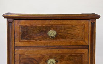 19th Century Biedermeier Chest Of Drawers With Micro Inlays Walnut AT ca 1850