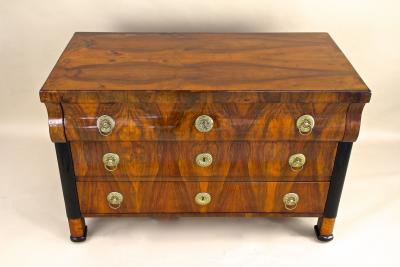 19th Century Biedermeier Chest of Drawers Commmode Hand Polished AT ca 1825