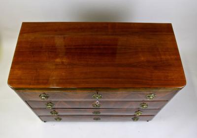 19th Century Biedermeier Chest of Drawers Secretary Nutwood AT ca 1830