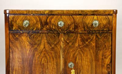 19th Century Biedermeier Commode Trumeau Nutwwood Austria circa 1830