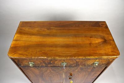 19th Century Biedermeier Commode Trumeau Nutwwood Austria circa 1830