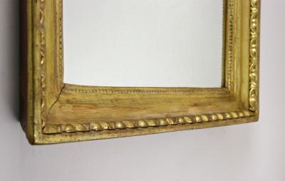 19th Century Biedermeier Gilt Wall Mirror Bulls Eye Bars Austria ca 1830