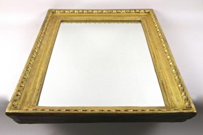 19th Century Biedermeier Gilt Wall Mirror Bulls Eye Bars Austria ca 1830