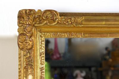 19th Century Biedermeier Gilt Wall Mirror handcarved Austria circa 1860