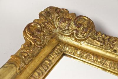 19th Century Biedermeier Gilt Wall Mirror handcarved Austria circa 1860
