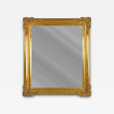 19th Century Biedermeier Gilt Wall Mirror handcarved Austria circa 1860
