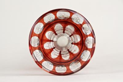 19th Century Biedermeier Glass Goblet Engraved Handpainted AT ca 1835