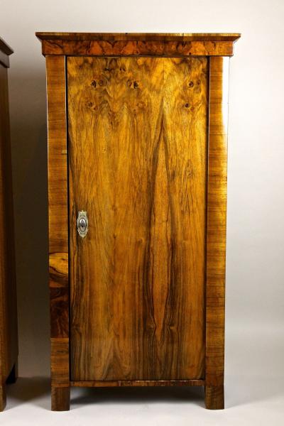 19th Century Biedermeier Nutwood Cabinets Austria circa 1830
