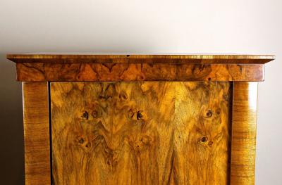 19th Century Biedermeier Nutwood Cabinets Austria circa 1830