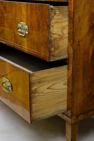 19th Century Biedermeier Nutwood Chest Of Drawers Secretaire Desk AT ca 1840