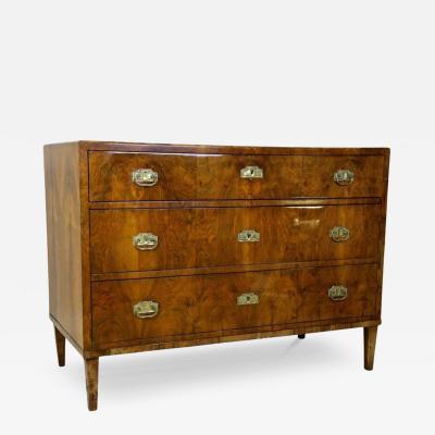 19th Century Biedermeier Nutwood Chest Of Drawers Secretaire Desk AT ca 1840