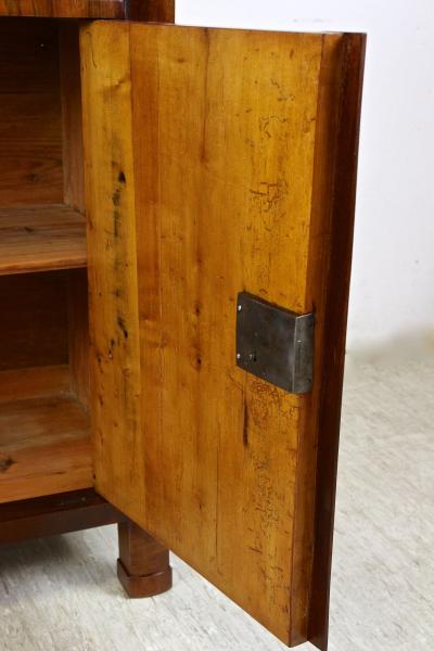 19th Century Biedermeier Nutwood Commode Trumeau Half Cabinet AT circa 1830