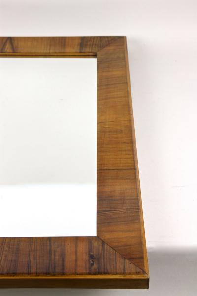 19th Century Biedermeier Nutwood Wall Mirror Austria ca 1840